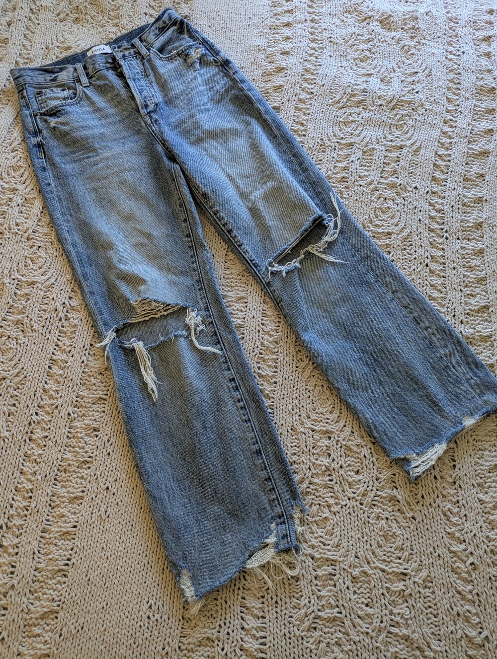 Pistola Hi-Rise Distressed Jeans Sz 25